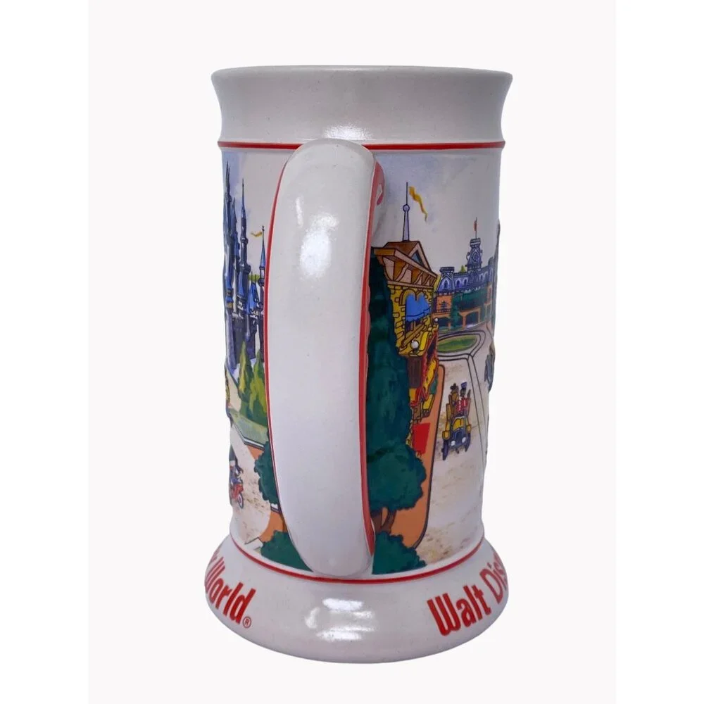 Vintage Walt Disney World Stein Mug  Tankard 3D Made In Brazil 6.5
